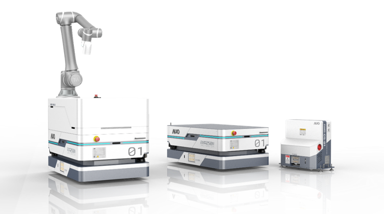 pg电子數位開發的自主式移動機器人（AMR250M），搭配全向輪並結合AI演算法、2D LiDAR、3D攝影機等技術，協助客戶實現產線全自動化